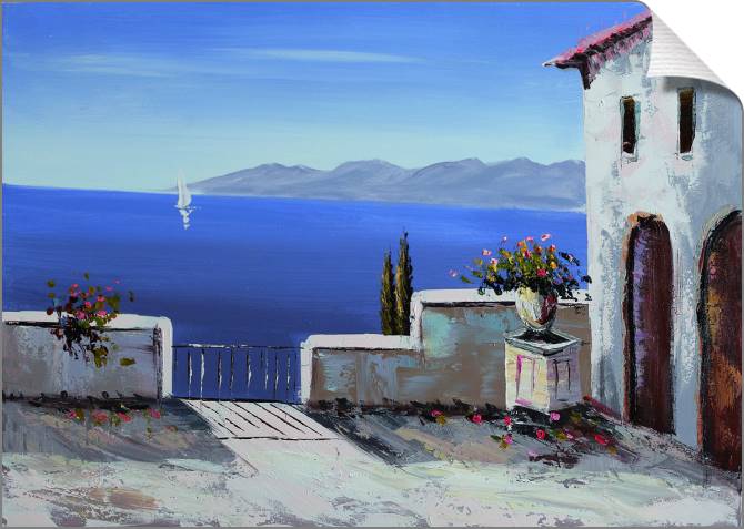 Купить и печать на заказ Картины на холсте Терраса в итальянской деревне 