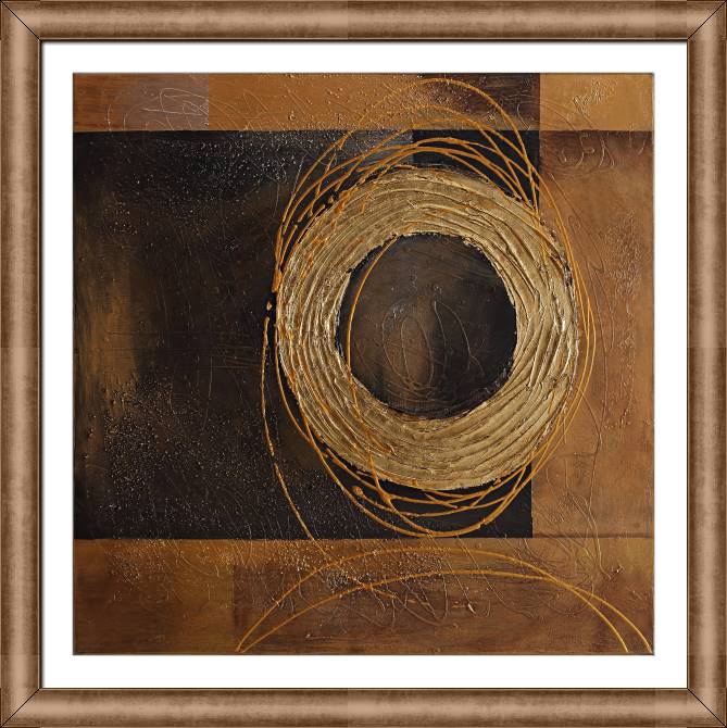 Картины в рамке, багете Bronze circle