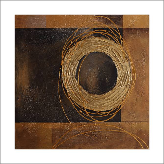 Купить и печать на заказ Картины, фото с паспарту Бронзовый круг