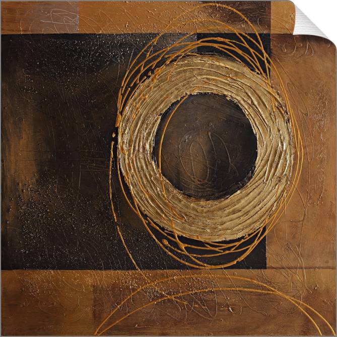 Paintings on canvas Bronze circle