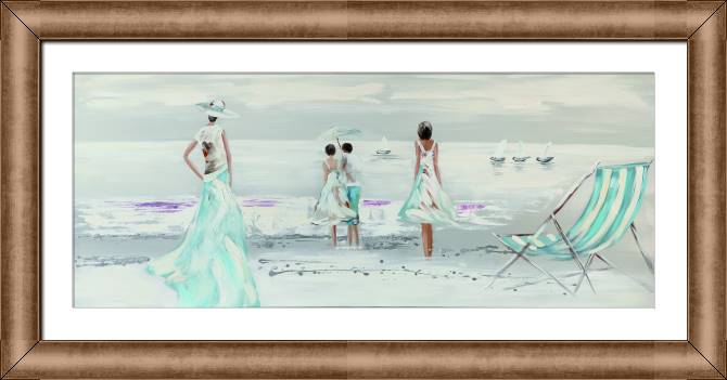 Картины в рамке, багете Waiting by the sea panorama