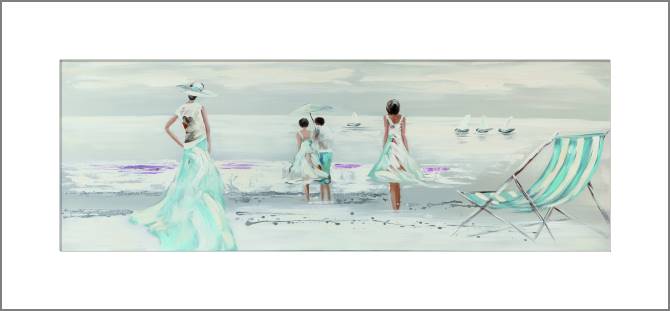 Картины, фото с паспарту Waiting by the sea panorama