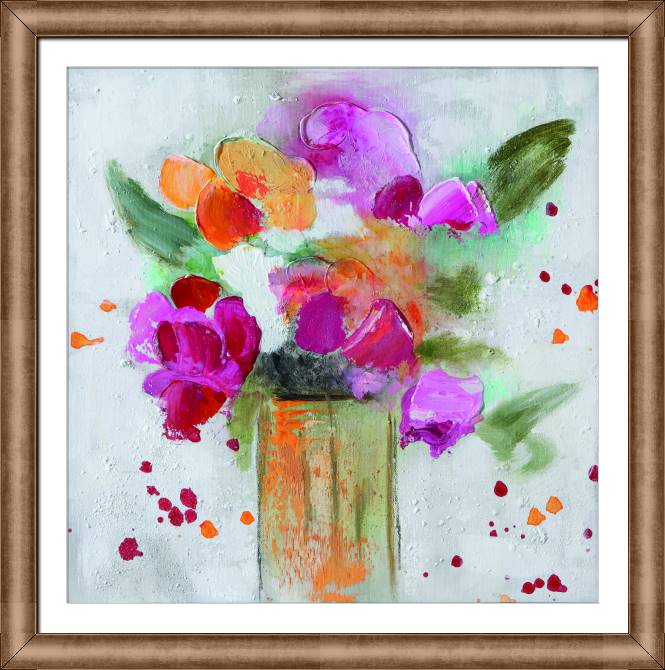 Картины в рамке, багете Watercolor peonies