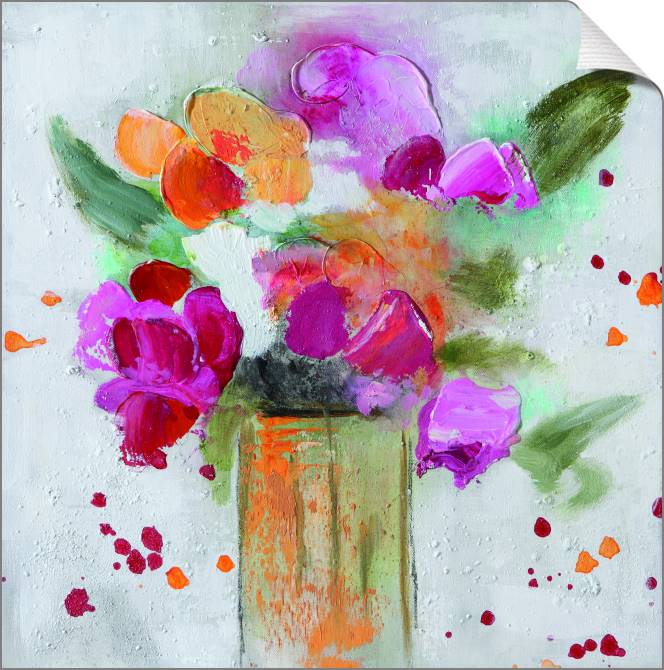 Купить и печать на заказ Картины на холсте Акварельные пионы