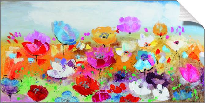 Купить и печать на заказ Картины на холсте Цветочный сад 