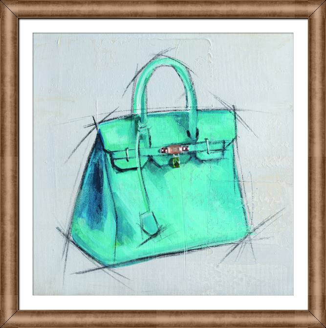Картины в рамке, багете Blue handbag