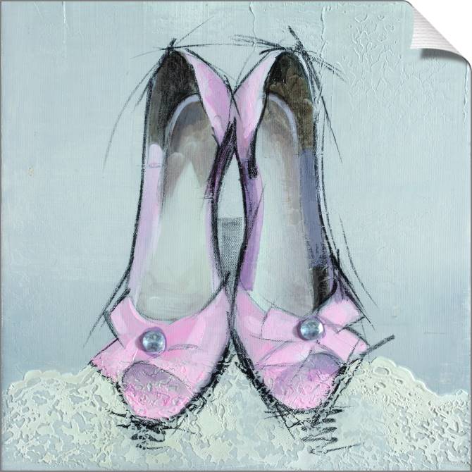 Купить и печать на заказ Картины на холсте Нежно-розовые туфельки