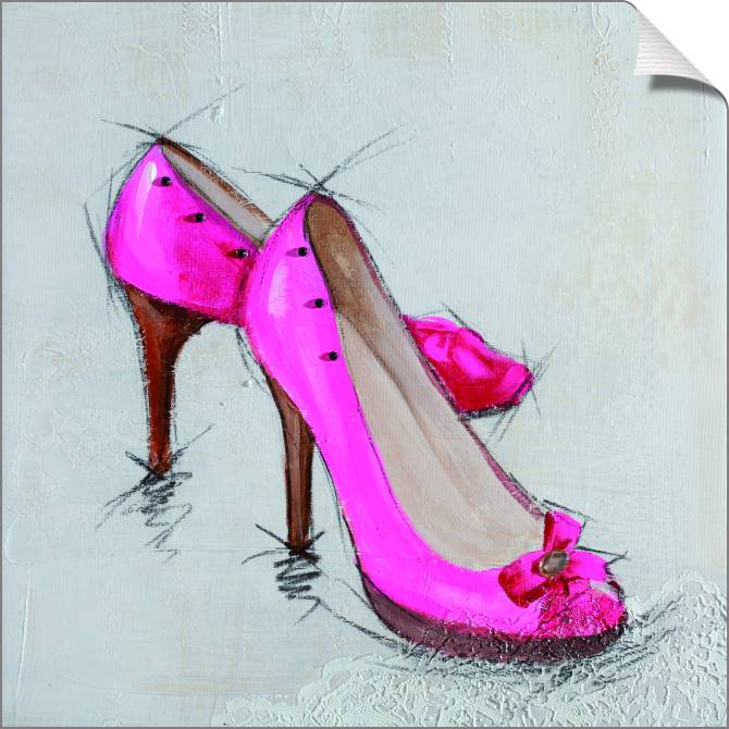 Купить и печать на заказ Картины на холсте Розовые туфельки