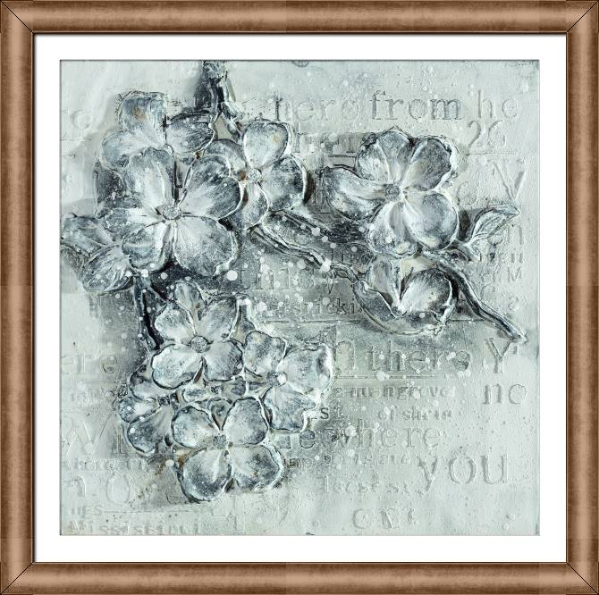 Картины в рамке, багете Petals of stone
