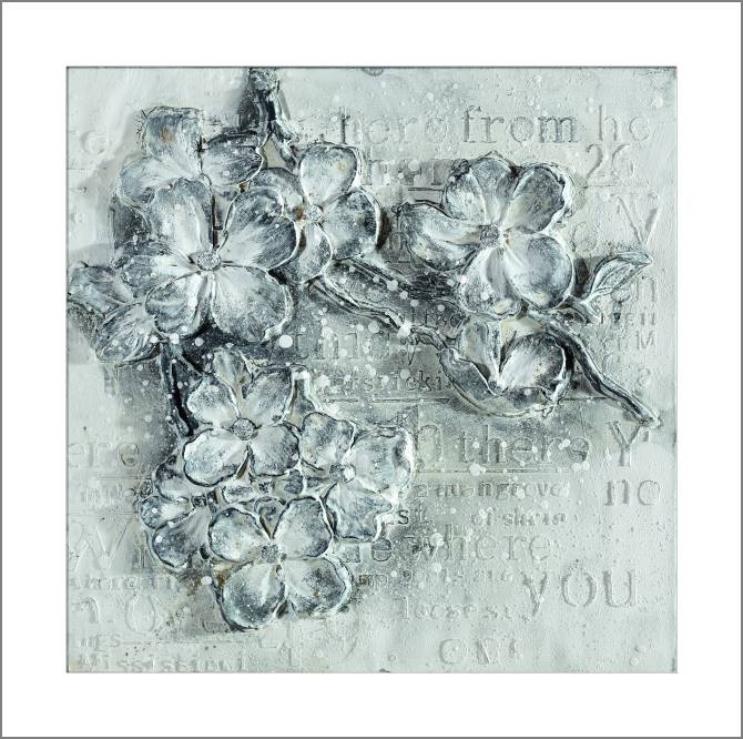 Купить и печать на заказ Картины, фото с паспарту Лепестки из камня