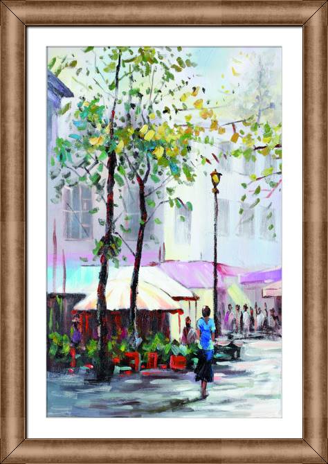 Картины в рамке, багете Summer in the city