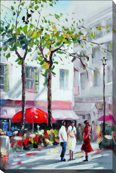 Paintings on canvas The city