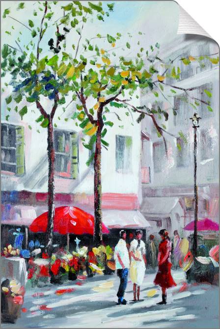 Купить и печать на заказ Картины на холсте Встречи в городе