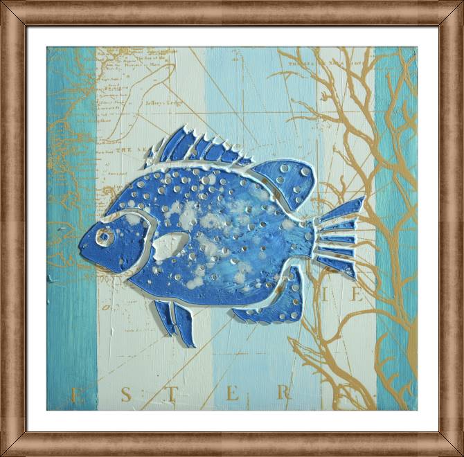 Картины в рамке, багете Fish