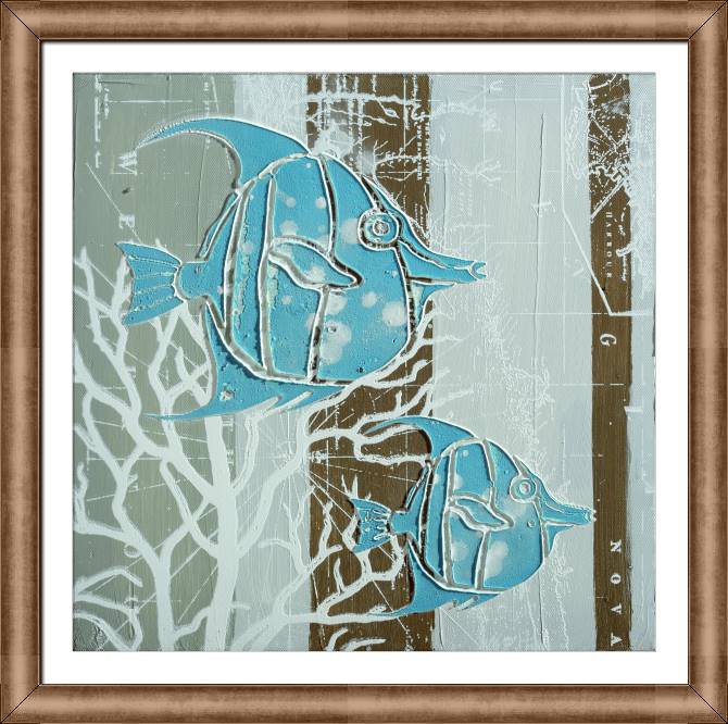 Картины в рамке, багете Angelfish
