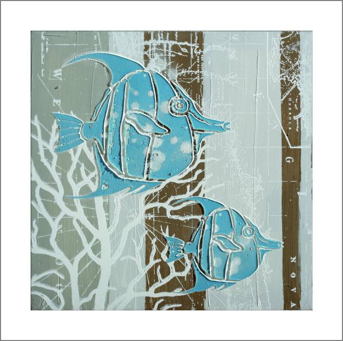 Картины, фото с паспарту Angelfish