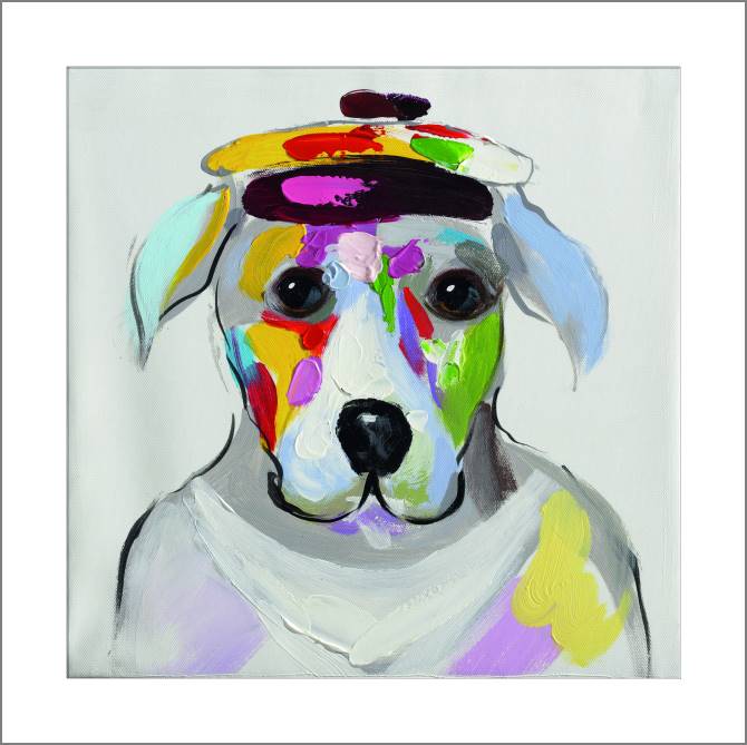 Купить и печать на заказ Картины, фото с паспарту Милый пес