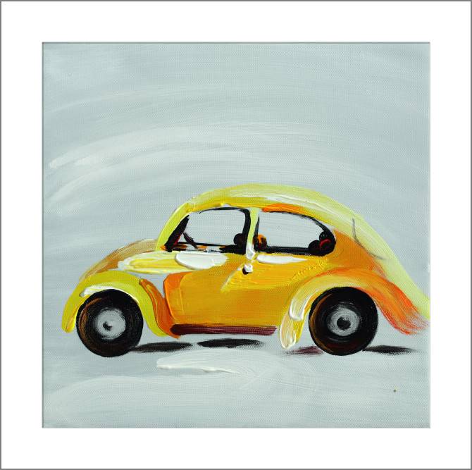 Paintings, photos from Passepartout Yellow car