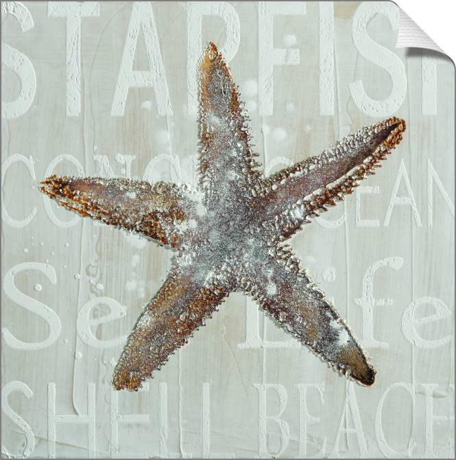 Купить и печать на заказ Картины на холсте Морская звезда