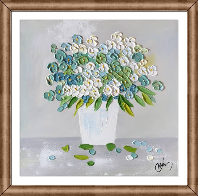 Картины в рамке, багете Stucco bouquet