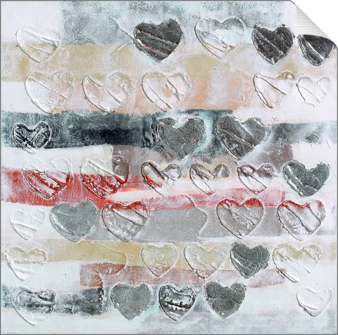 Купить и печать на заказ Картины на холсте Узор из сердец