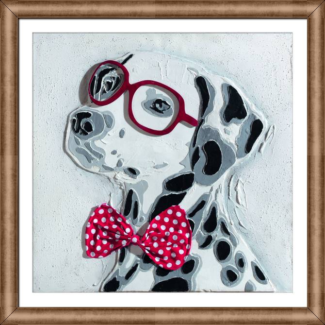 Картины в рамке, багете Dalmatians glasses