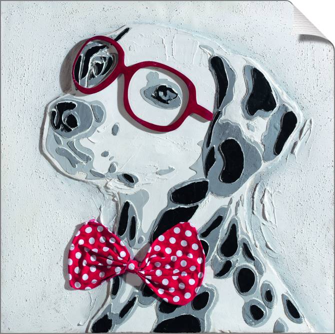 Купить и печать на заказ Картины на холсте Далматинец в очках