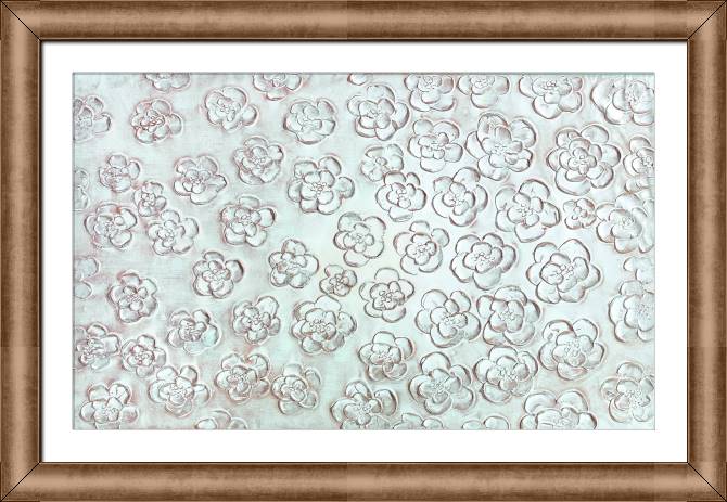Картины в рамке, багете The pattern of flowers