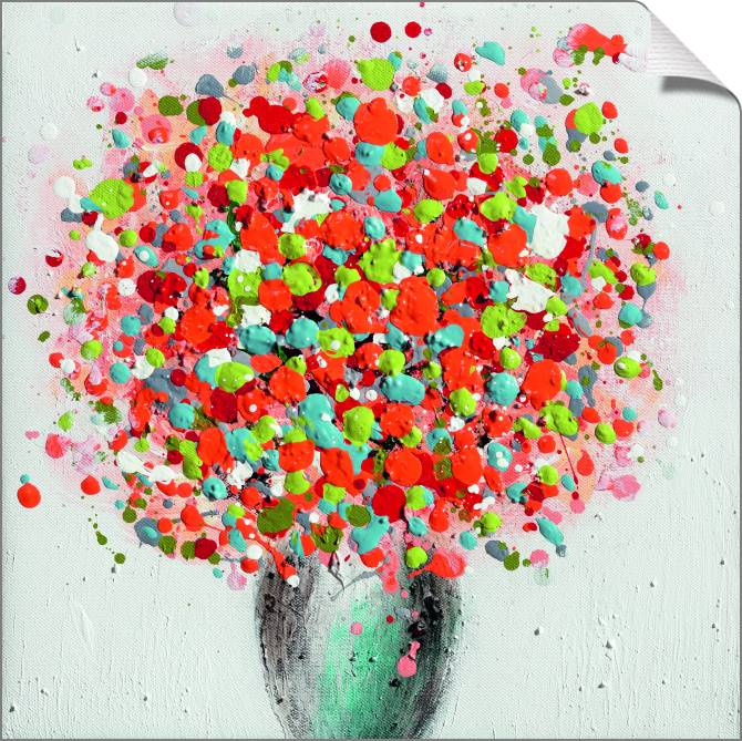 Купить и печать на заказ Картины на холсте Краски букета