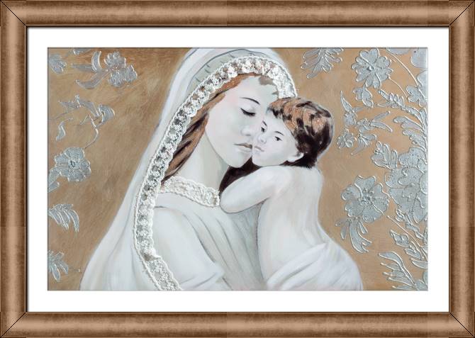 Картины в рамке, багете A mother and her child