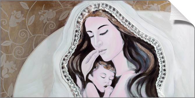 Купить и печать на заказ Картины на холсте Мама с ребенком 2