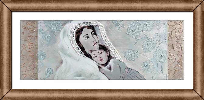 Картины в рамке, багете A mother and her child