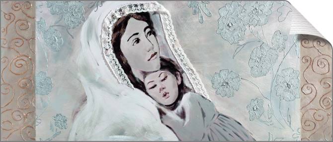 Купить и печать на заказ Картины на холсте Мама с ребенком