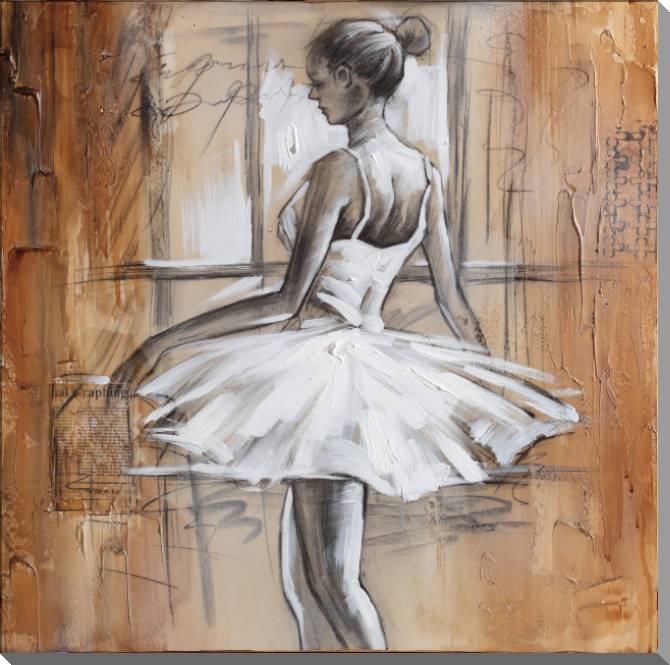 Paintings on canvas Ballerina by the window