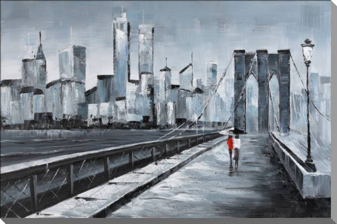 Paintings on canvas Walk over the bridge