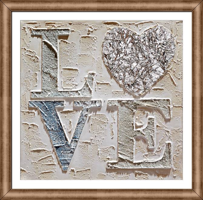 Картины в рамке, багете Love