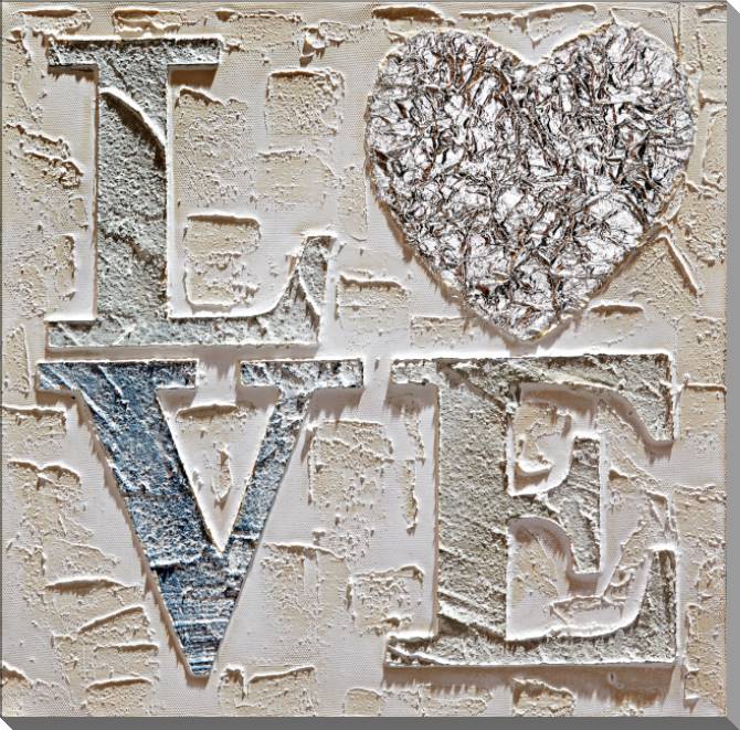 Купить и печать на заказ Картины на холсте Love