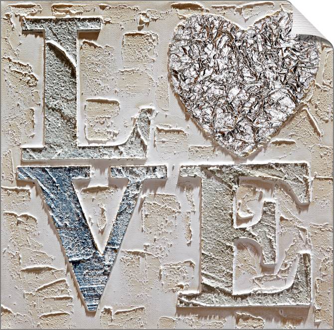 Картины на фотобумаге Love