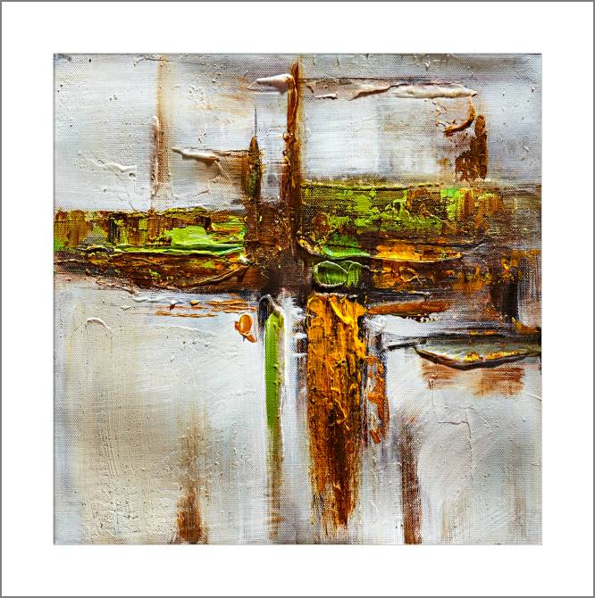 Картины, фото с паспарту Green illusion