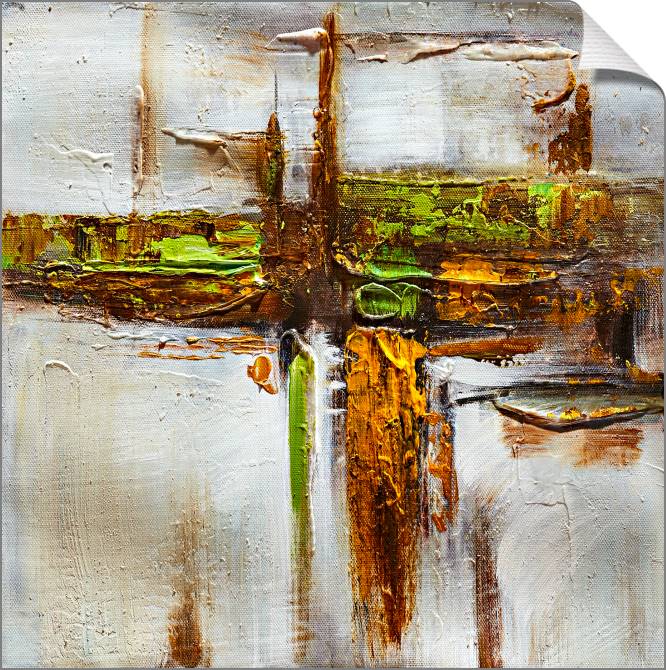 Paintings on canvas Green illusion