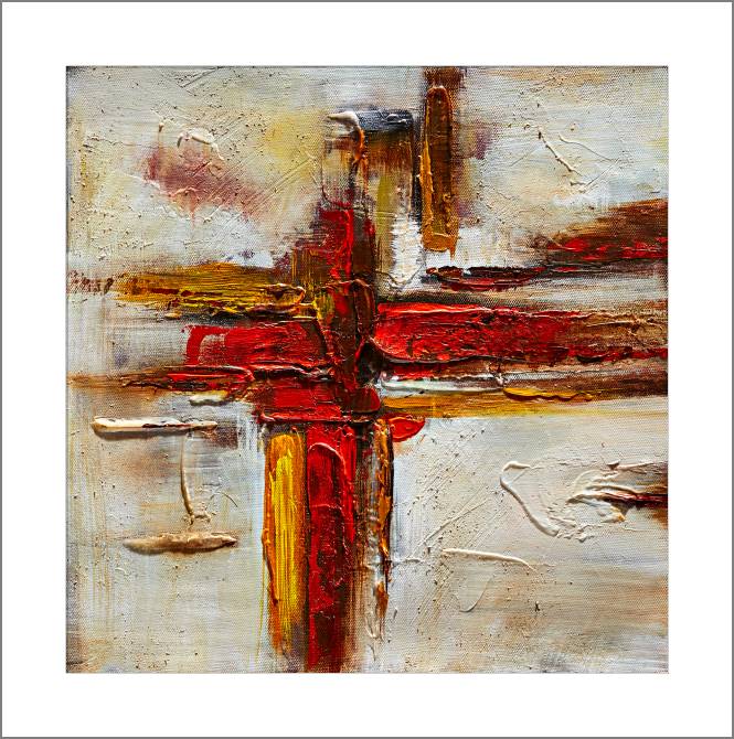 Картины, фото с паспарту Red illusion 2