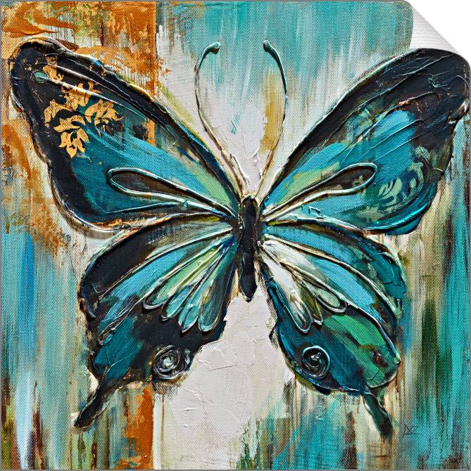 Картины на холсте Butterfly turquoise