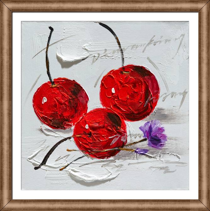 Картины в рамке, багете Cherry