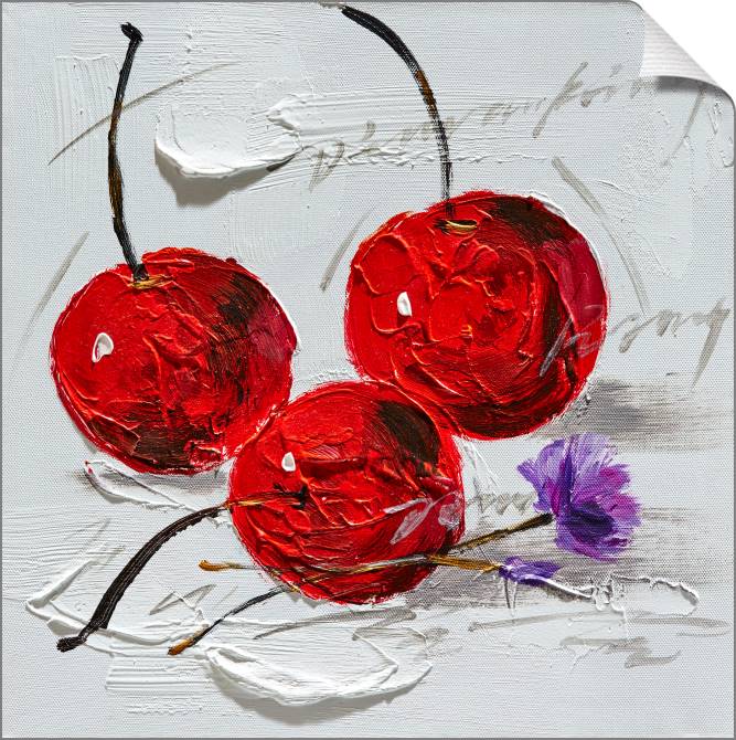 Купить и печать на заказ Картины на холсте Вишни