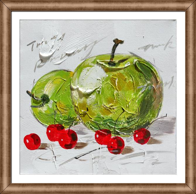 Картины в рамке, багете Apples