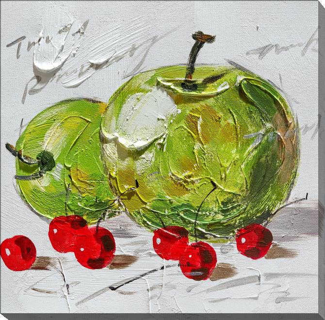 Paintings on canvas Apples