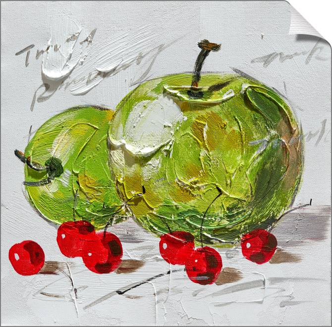 Купить и печать на заказ Картины на холсте Яблоки