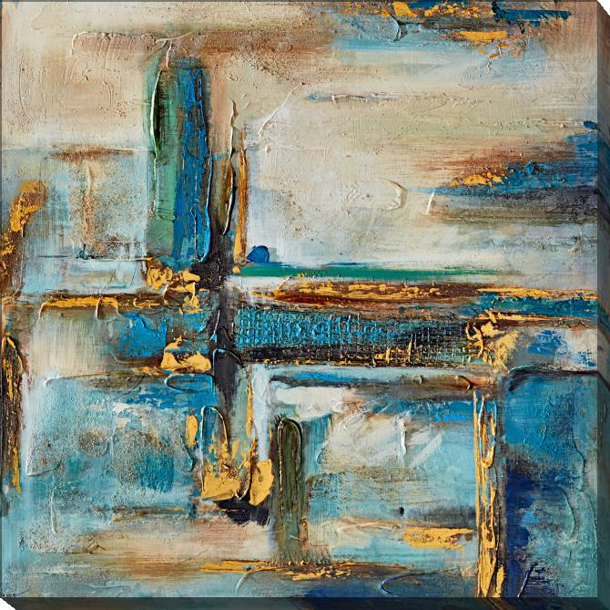 Paintings on canvas Blue illusion