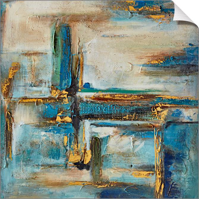 Paintings on canvas Blue illusion