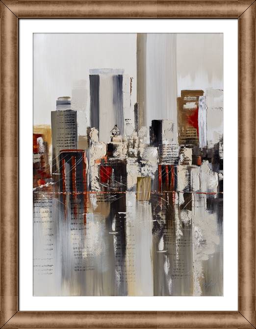 Картины в рамке, багете The reflection of the city